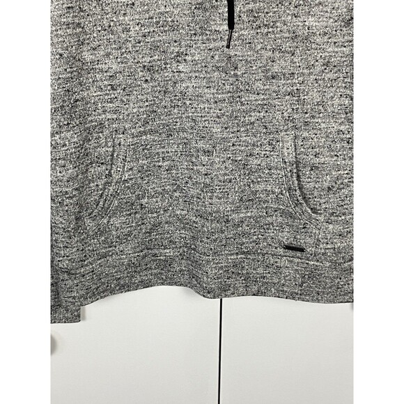 Express Fleece Cowl Neck Pullover Grey/Black  Size Medium - Picture 5 of 7
